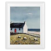 <strong>ARTKO</strong> The Red Door 49cm x 59cm Picture By Jack Barclay White Frame image