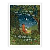 <strong>ARTKO</strong> Being There 42cm x 32cm Picture By Fox Under Moon Series White Frame