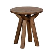 <strong></strong> Austin Round Lamp Table White Oak