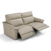 <strong>EGOITALIANO</strong> Odette 2 Seater Electric Reclining Sofa With 2 Recliners Leather Category B image