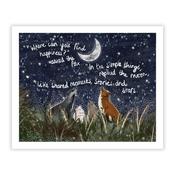 <strong>ARTKO</strong> Artko Simple Things 32cm x 26cm Picture By Fox Under Moon Series White Frame image