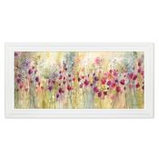 <strong></strong> Spring Floral Pods Panel 112cm x 57cm Picture By Catherine J Stephenson White Frame image