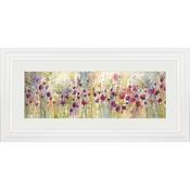 <strong>ARTKO</strong> Spring Floral Pods Panel 112cm x 57cm Picture By Catherine J Stephenson White Frame image