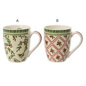 <strong></strong> Holly Printed Mug (Choice Of 2) image