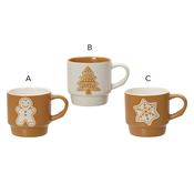 <strong></strong> Mug With Star, Gingerbread Man or Tree (Choice Of 3) image