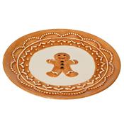 <strong></strong> Dinner Plate With Gingerbread Man 20cm image