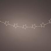 <strong></strong> Micro LED Garland With Stars Warm White Lights 7.2ft/215cm image