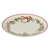 <strong></strong> Dinner Plate With Holly Print image