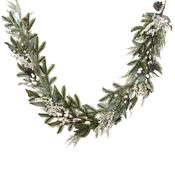 <strong></strong> Pinecones &amp; White Berries Garland 6ft/180cm image