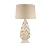 <strong>MINDY BROWNES</strong> Grace Table Lamp Cream Base With Ivory Linen Shade image