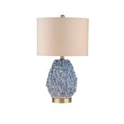 <strong>MINDY BROWNES</strong> Olivia Table Lamp Blue Base With Off White Shade image