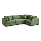 <strong></strong> Gabriella 4+ Seater Corner Sofa Fabric LHF/RHF Fabric Tea Green image