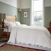 <strong>HELENA SPRINGFIELD</strong> Evie Pintucks Reversible Duvet Cover Set White (Multiple Sizes) image
