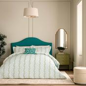 <strong>V&amp;A</strong> Spitalfields Rose Reversible Duvet Cover Set Soft Teal (Multiple Sizes) image