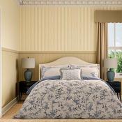 <strong>SANDERSON</strong> Paradise Woods Toile Reversible Duvet Cover Set Woad (Multiple Sizes) image