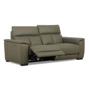 <strong></strong> Tuscany 2.5 Seater Electric Reclining Sofa With USB Charging Port Leather Category 20 BX &amp; NW image