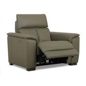 <strong></strong> Tuscany Electric Reclining Armchair With USB Charging Port Leather Category 20 BX &amp; NW image