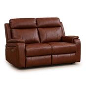 <strong></strong> Formello 2 Seater Electric Reclining Sofa Leather Tan image