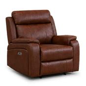 <strong></strong> Formello Electric Reclining Armchair Leather Tan image