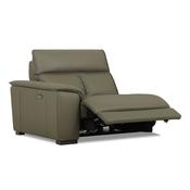 <strong></strong> Tuscany Modular Electric Reclining 1.5 Seater Sofa Arm LHF With USB Leather Category 20 BX &amp; NW image
