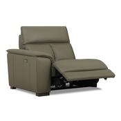 <strong></strong> Tuscany Modular Electric Reclining 1.25 Seater Sofa Arm LHF With USB Leather Category 20 BX &amp; NW image