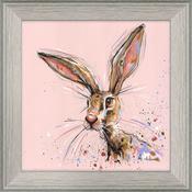 <strong>ARTKO</strong> Pink Lady 25cm x 25cm Picture By Ashley Saunders Grey Frame
