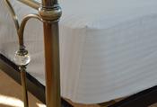 <strong>BELLEDORM</strong> Hotel Stripe Fitted Sheet (15") (Multiple Sizes &amp; Colours) image