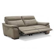 <strong></strong> Vincenzo 3.5 Seater Electric Reclining Sofa With USB Charging Port Leather Category 20 image