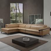 <strong>EGOITALIANO</strong> Martine 5+ Seater Sofa With Chaise LHF + 1 Electric Reclining Position Microfibre Fabric image