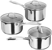 <strong>STELLAR</strong> 7000 3 Piece Saucepan Set With Stainless Steel Lids