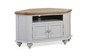 Discovery Grey Oak 2 Doors Corner TV Stand image