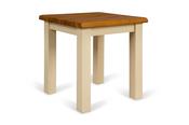 Somerset Cream Oak Dressing Stool with Wooden Seat