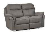 Emerson Brown Fabric 2 Seater Manual Recliner Sofa image