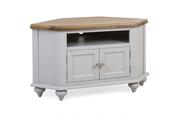 Discovery Grey Oak 2 Doors Corner TV Stand image