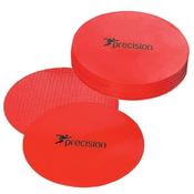 Precision Round Flat Training Markers | Red | 10 Pack