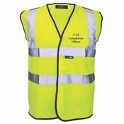 Michael Murphy Covid-19 Compliance Officer Hi Vis Bib - Yellow image