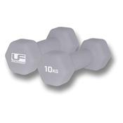 Urban Fitness 10Kg Dumbbells - Silver image