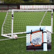 Precision Match Goal Posts Bs 8462 Approved 12 X 6" &amp; Top Bin Corner Target - White
