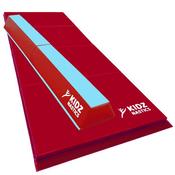 Kidznastics Gymnastics Foldable Balance Beam &amp; Mat Pack - Red