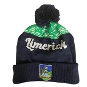 Official Gaa Merchandise Limerick Gaa Bobble Hat - Black image