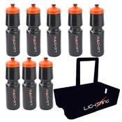 Lightning 8 Water Bottle And Carrier - Black