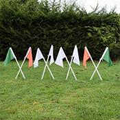 Team Car Flag Gaa Umpire Flag Set With Poles - Multi image