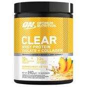 Optimum Nutrition Clear Whey Protein Isolate + Collagen 240G | Summer Fruit Ice Tea - Black image