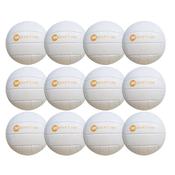 Michael Murphy Sports Quick Touch Football | (U8-U10) | Pack Of 12 - White