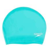 Speedo Long Hair Silicone Swim Cap - Green image