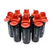 Precision 8 Hygiene Water Bottles &amp; Oval Carrier I 1L I 8 Bottles - Black image