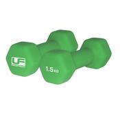 Urban Fitness Hex Dumbbells 1.5Kg - Green image