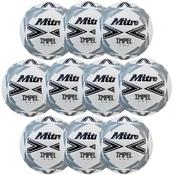 Mitre Impel One Training Football Size 5 Pack Of 10 - Grey/White image