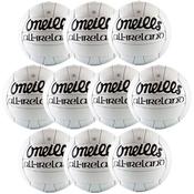 O' Neills All Ireland Match Ball I Size 5 I Pack Of 10 - White image