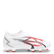 Puma Kids Ultra Match Laceless Football Boots | Fg - White - K10